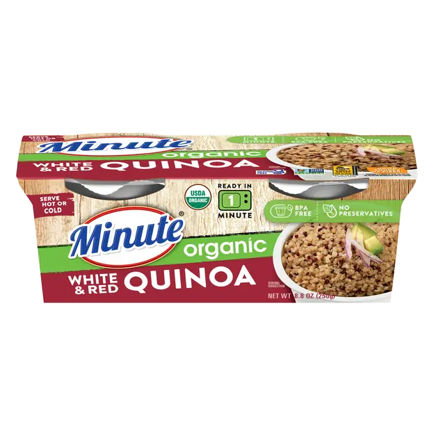 60 Second Microwave Organic White & Red Quinoa Cups - 2 ct