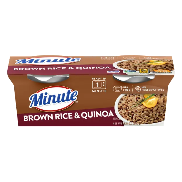 60 Second Microwave Whole Grain Brown Rice & Quinoa Cups - 2 ct