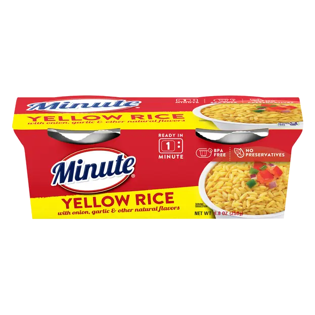 60 Second Microwave Yellow Rice Cups - 2 ct
