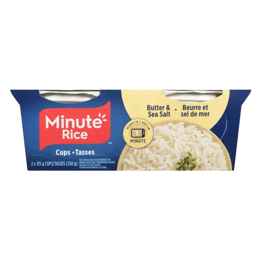 Cooked Rice Cups Butter & Sea Salt 2 x 125 g