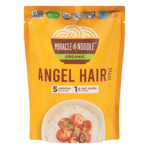 Organic Ready-To-Eat Plant Based Noodles, Angel Hair Style