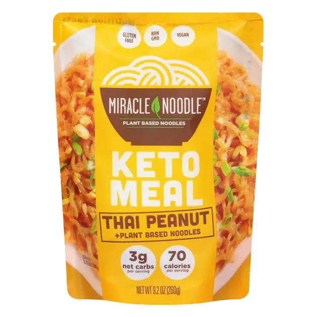 Thai Peanut Keto Meal Plant Based Noodles