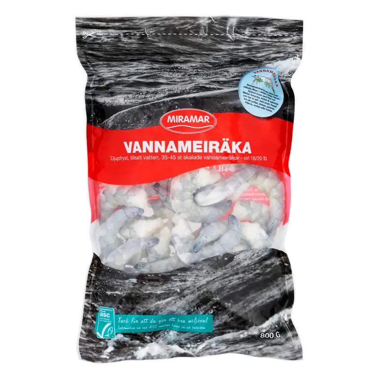 Vannameiräka Utan Skal 16/20