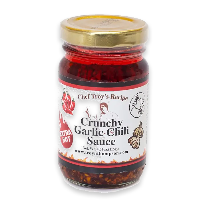 Chef Troy's Recipe Extra Hot Crunchy Garlic Chili Sauce