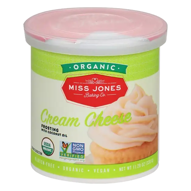 Frosting, with Coconut Oil, Organic, Cream Cheese