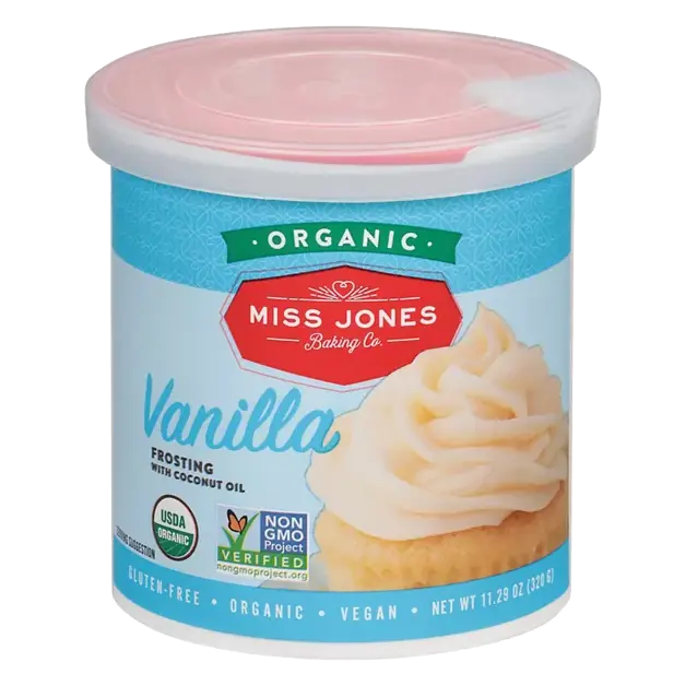 Frosting, with Coconut Oil, Organic, Vanilla