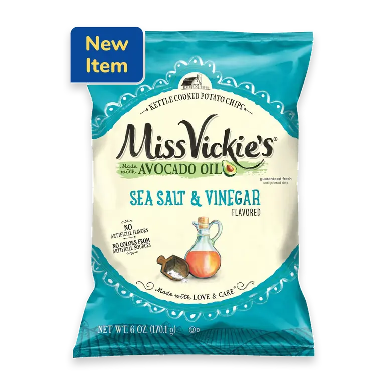 Avocado Oil Kettle Cooked Sea Salt & Vinegar Potato Chips