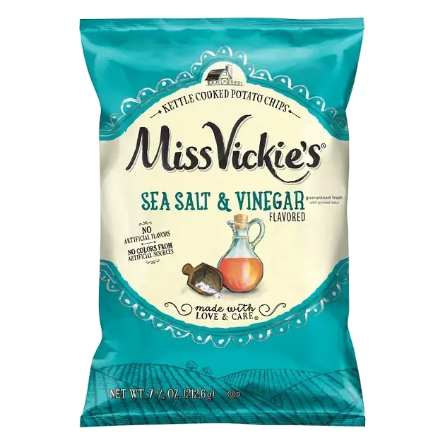 Kettle Cooked Sea Salt & Vinegar Flavored Potato Chips
