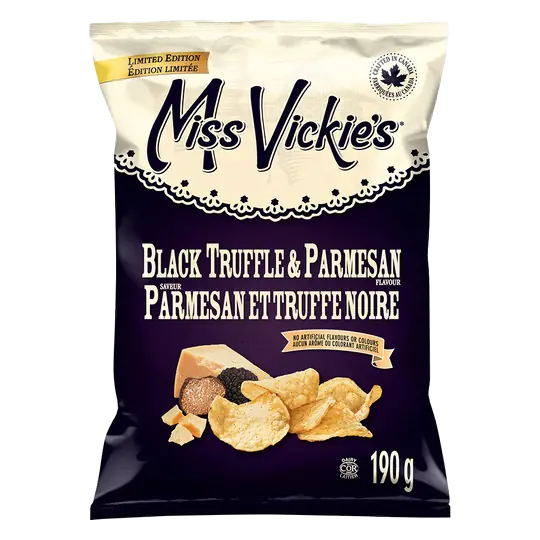 Miss Vickie's Kettle Cooked Potato Chips Black Truffle & Parmesan 190 g