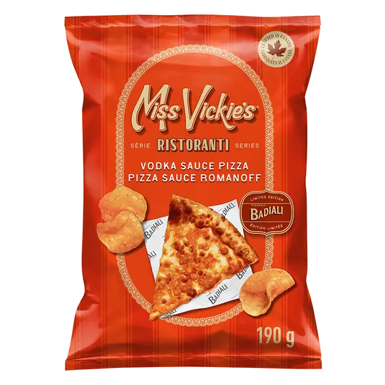 Miss Vickie's Kettle Cooked Potato Chips Vodka Sauce Pizza Flavoured 190 g