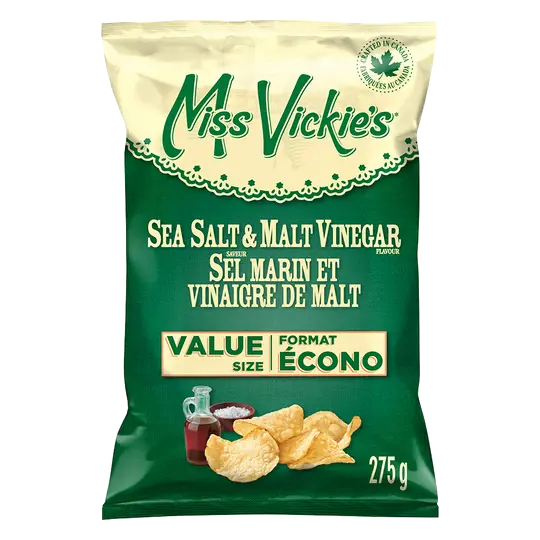 Potato Chips Sea Salt & Malt Vinegar 275 g