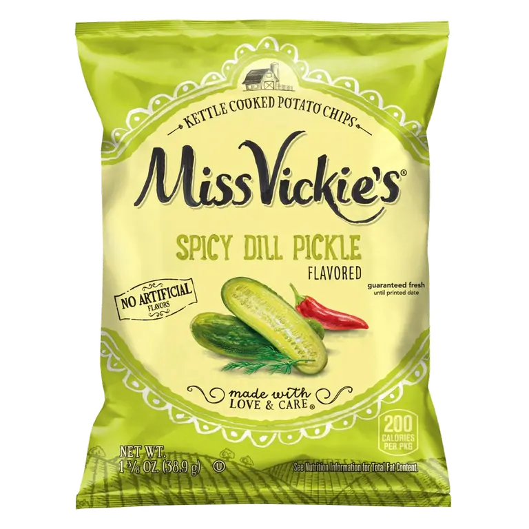 Spicy Dill Pickle Flavored Kettle Cooked Potato Chips