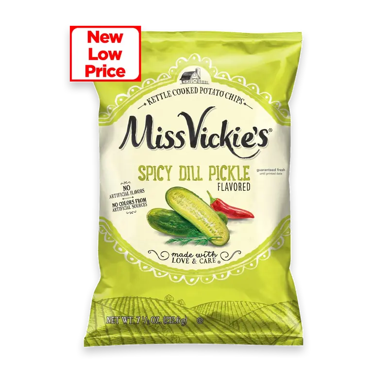 Spicy Dill Pickle Kettle Cooked Potato Chips