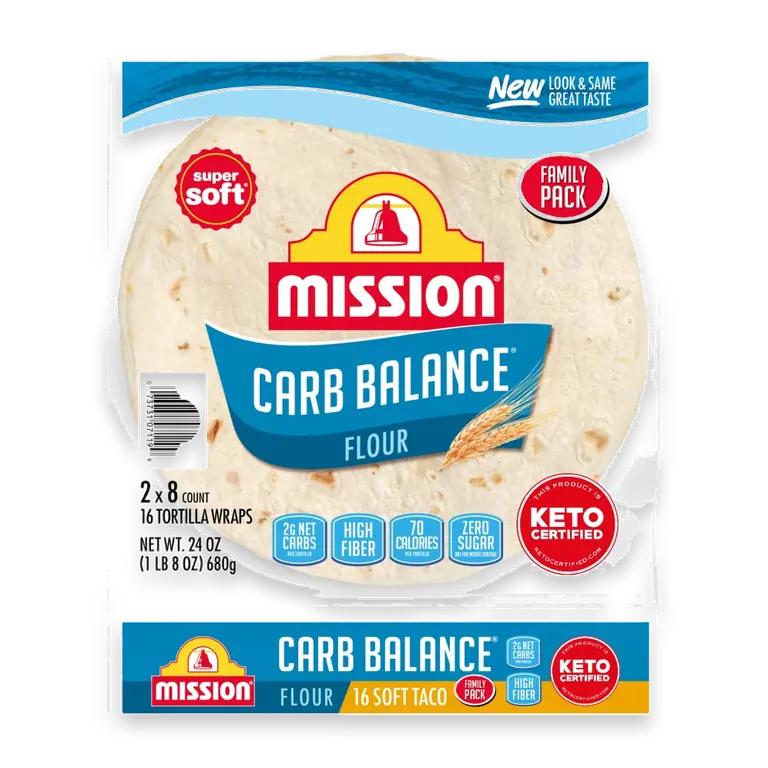 Carb Balance Soft Taco Size Flour Tortillas Family Pack