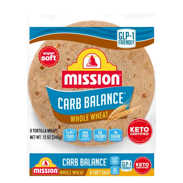 Carb Balance Super Soft Taco Whole Wheat Tortillas - 8 ct