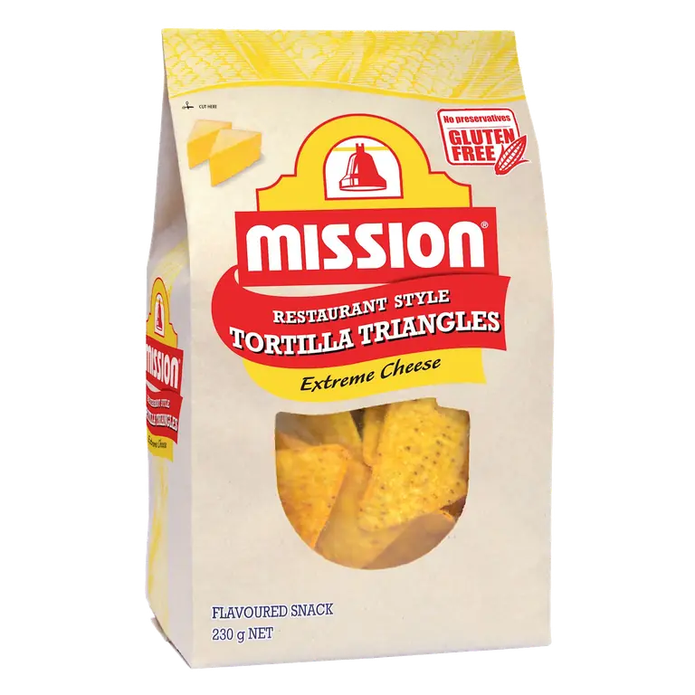 Extreme Cheese Tortilla Triangles