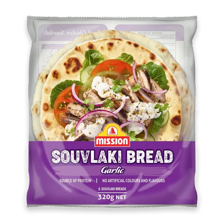 Garlic Souvlaki Bread