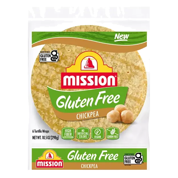 Gluten Free Chickpea Tortilla Wraps