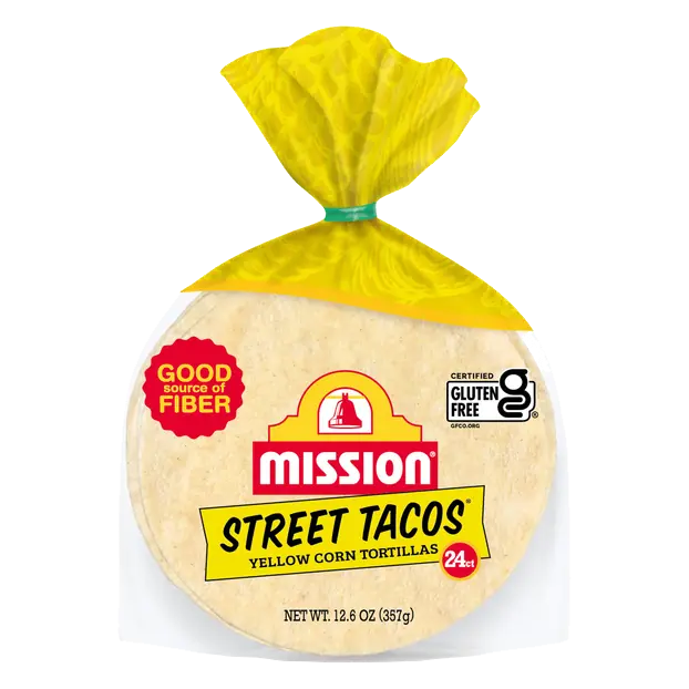 Gluten Free Street Tacos Yellow Corn Tortillas 4.5 Inch - 24 ct