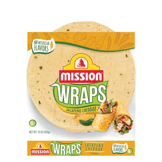 Jalapeno Cheddar Wraps - 6 ct