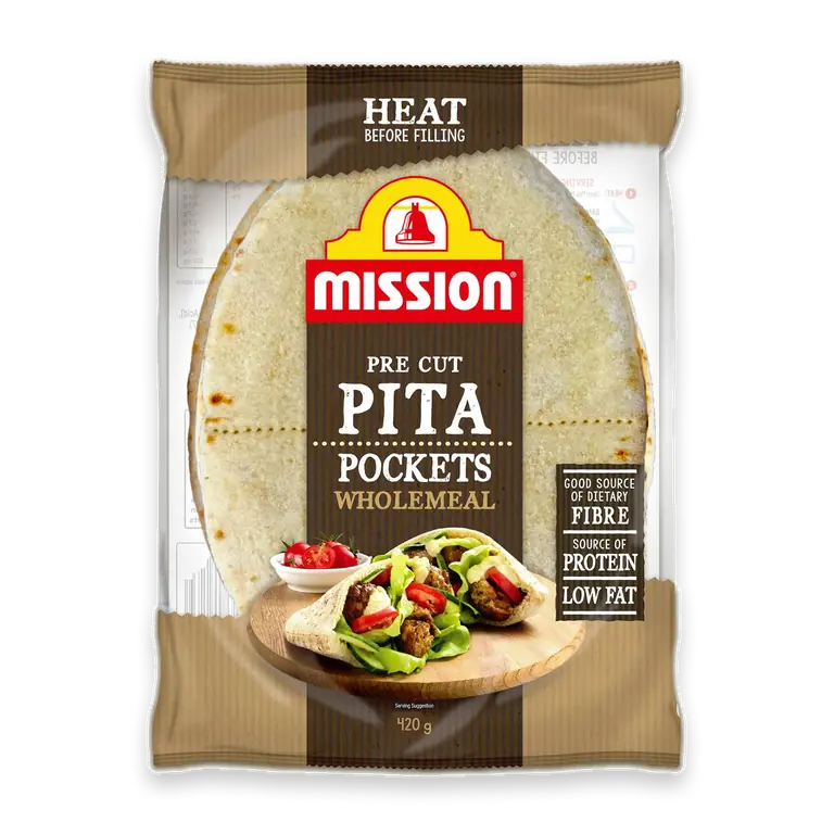 Pita Bread Pockets Wholemeal