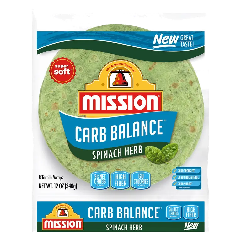 Spinach Herb Tortilla Wraps