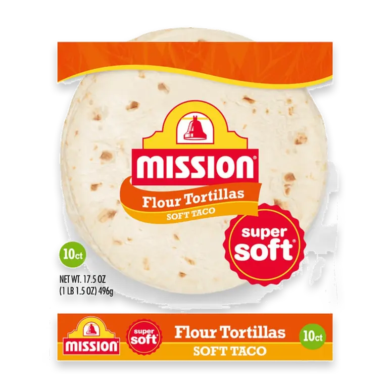 Super Soft Flour Tortillas, Soft Taco Size, 10 Count