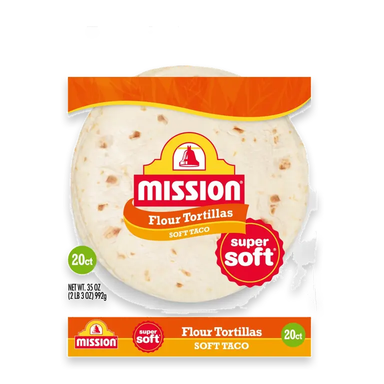 Super Soft Flour Tortillas, Soft Taco Size, 20 Count