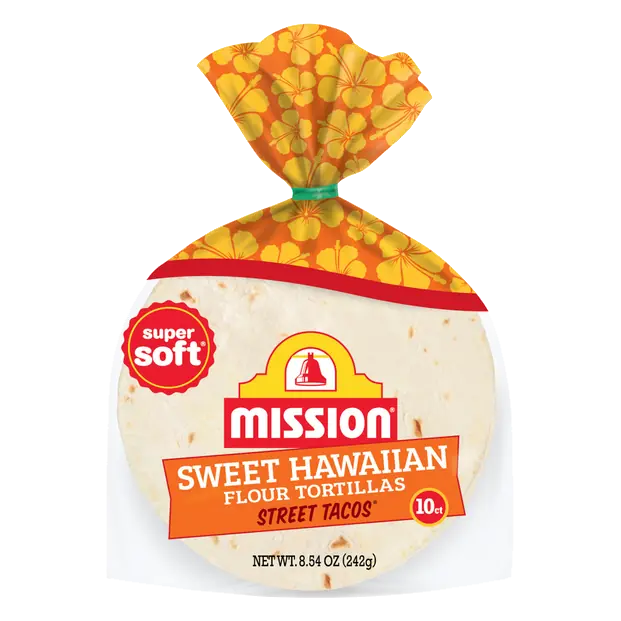 Sweet Hawaiian Street Taco Flour Tortillas 4.5 Inch - 10 ct
