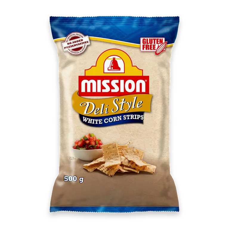 White Strip Corn Chips