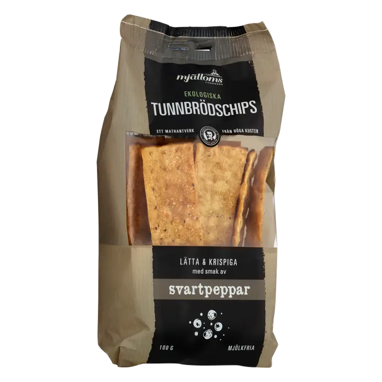 Svartpeppar Tunnbrödschips
