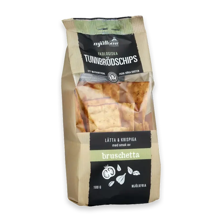 Tunnbrödschips Bruschetta Mjölkfri Ekologiska 100g
