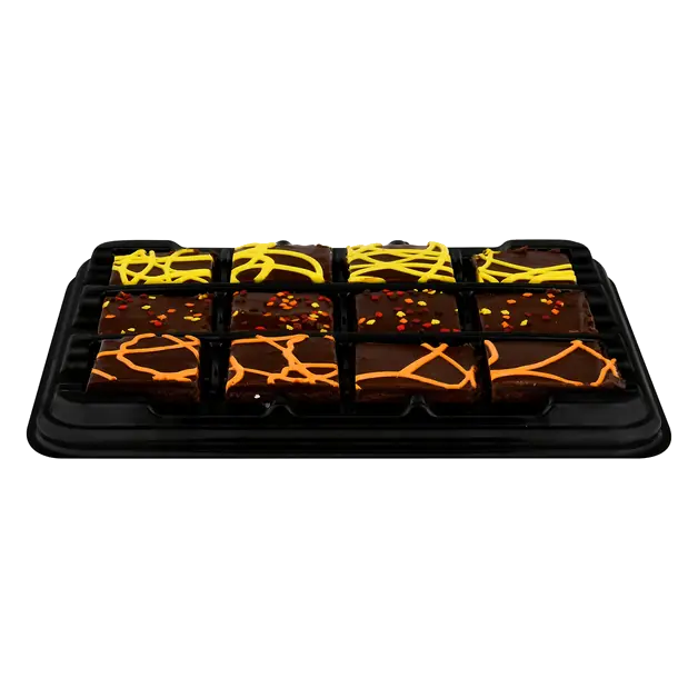 Specialty Gourmet Fall Fudge Iced Brownies - 12 ct