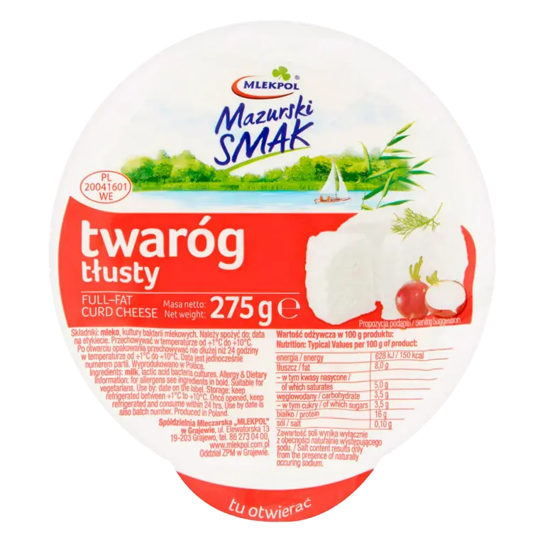 Full-Fat Curd Cheese 275g