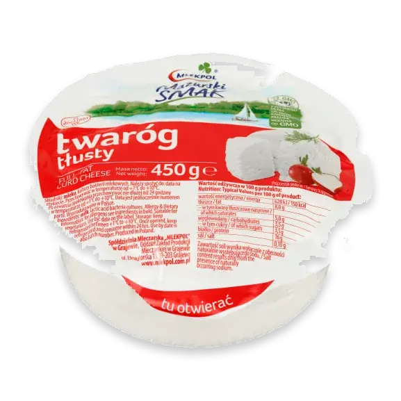 Twarog Full-fat Curd Chees Polsk Kvarg Ost