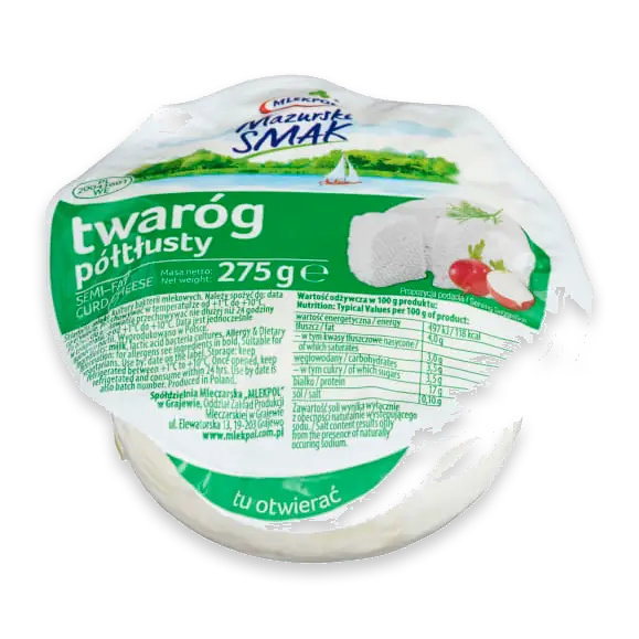 Twarog Ost Halvfet