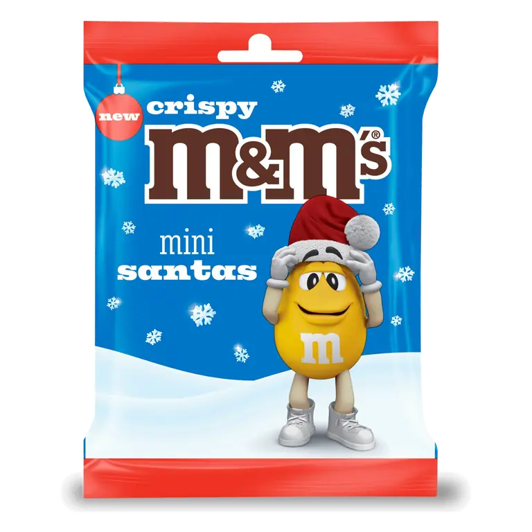 M&M's Christmas Mini Santa Chocolate Bag 55g