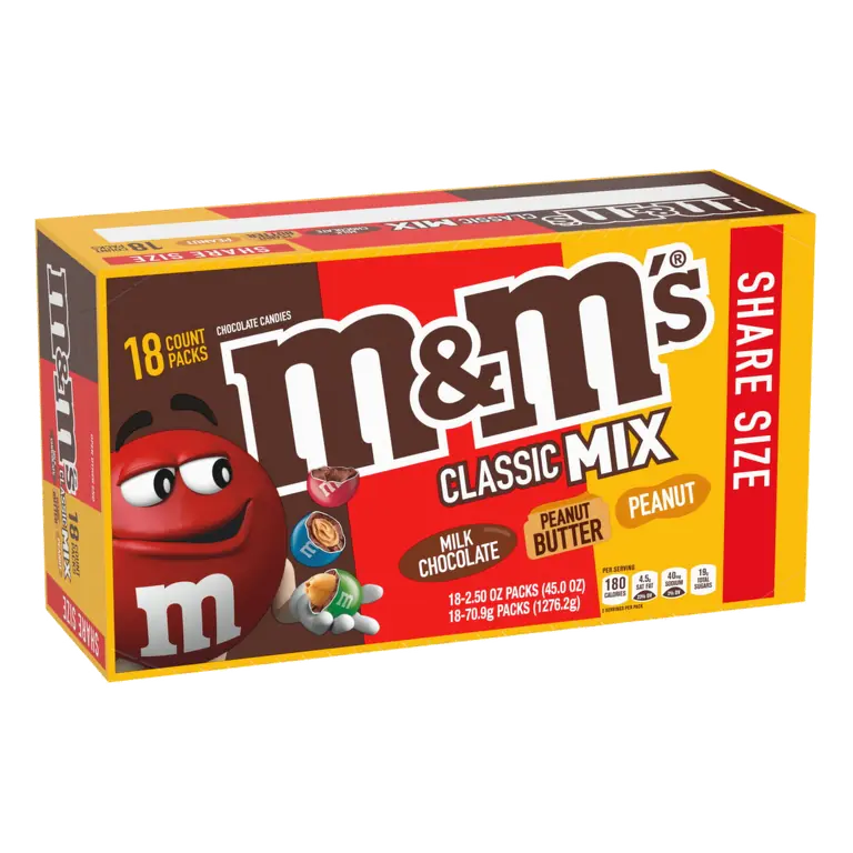 Classic Mix Chocolate Candies, Milk Chocolate, Peanut Butter