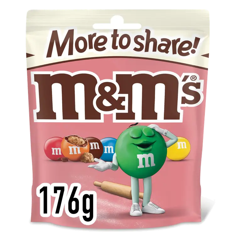 M&M'S Cookie Dough Milk Chocolate Bag 176g