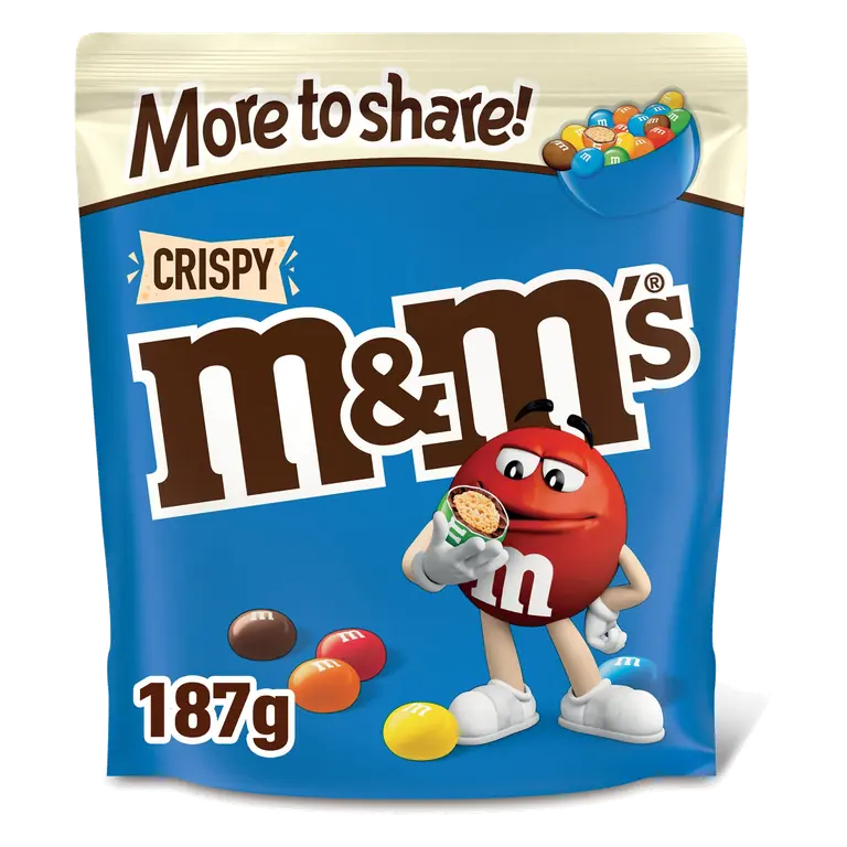 M&M's Crispy More to Share Chocolate Bag 187g