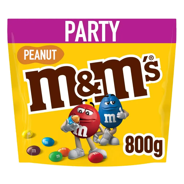 Crunchy Peanut & Milk Chocolate Party Mix Bulk Snack Bag 800g