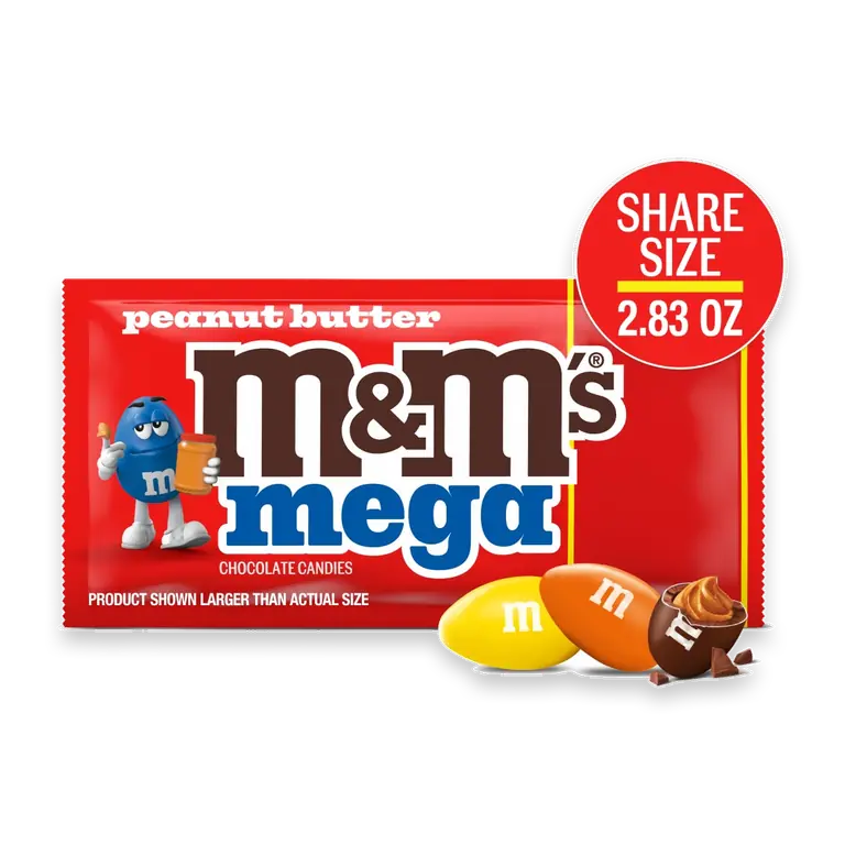 Mega Peanut Butter Chocolate Candy Share Size Pack