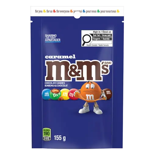 M&M's Chocolate Caramel Stand Up Pouch 155 g