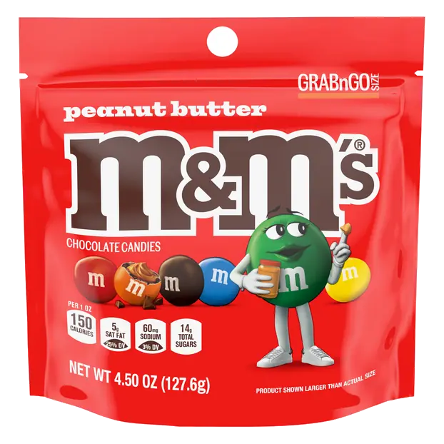 Peanut Butter Chocolate Candies Grab n Go Size