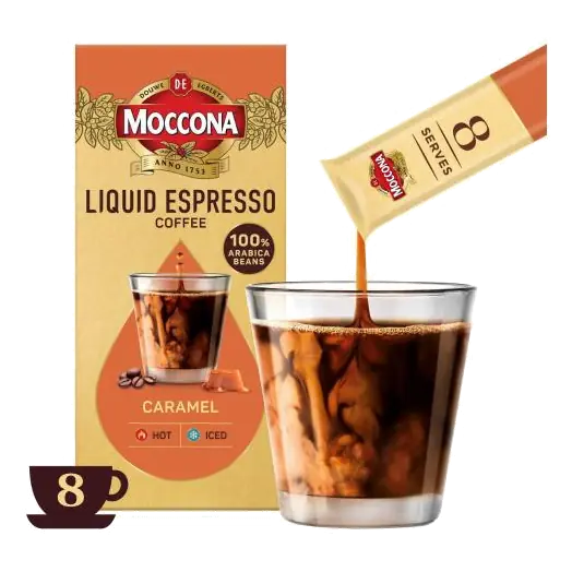 Espresso Caramel Concentrate Liquid Coffee Sachets
