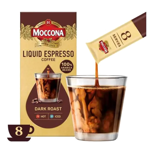 Espresso Dark Roast Concentrate Liquid Coffee Sachets