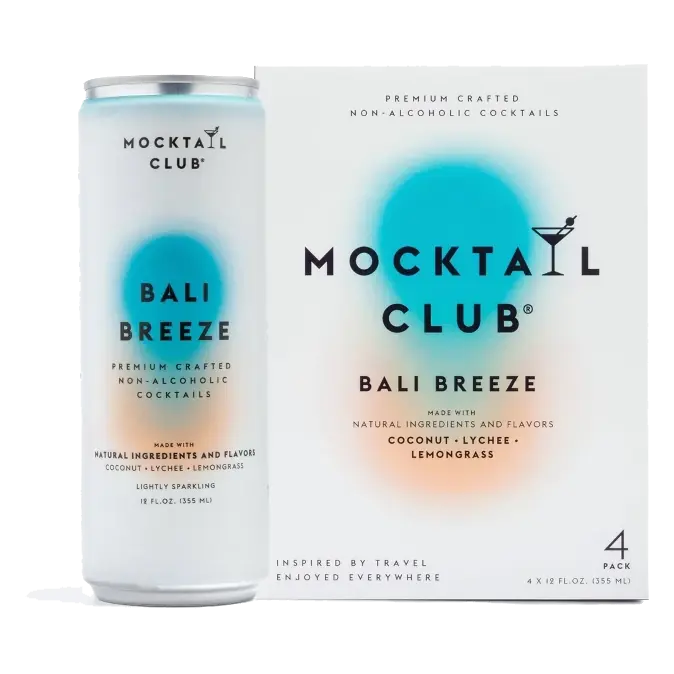 Mocktail Club Bali Breeze Non-Alcoholic Cocktails, 4pk/12 fl oz Cans