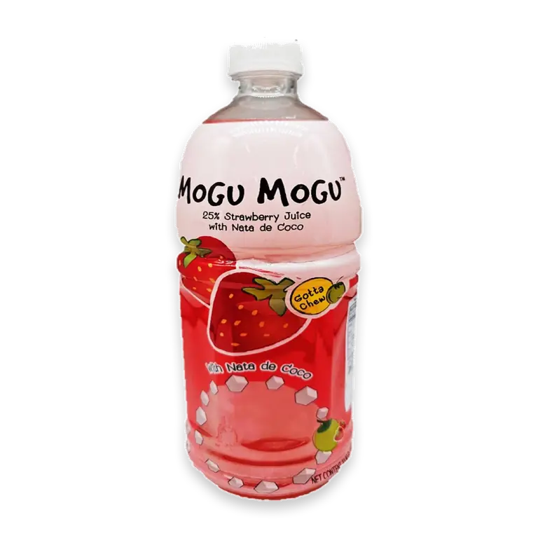 Strawberry Juice Drink With Nata De Coco