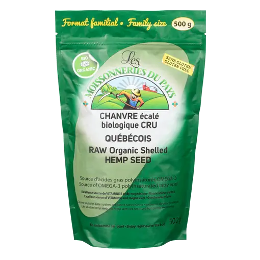 Organic Shelled Hemp Seed Raw 500 g