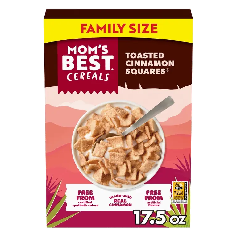 Whole Wheat and Rice Cereal with Cinnamon, Toasted Cinnamon Squares